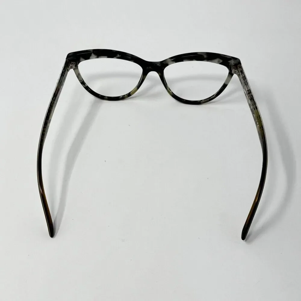 Burberry B2276 3722 Graffiti Print Cat Eye Eyeglass Frames 53-16-140